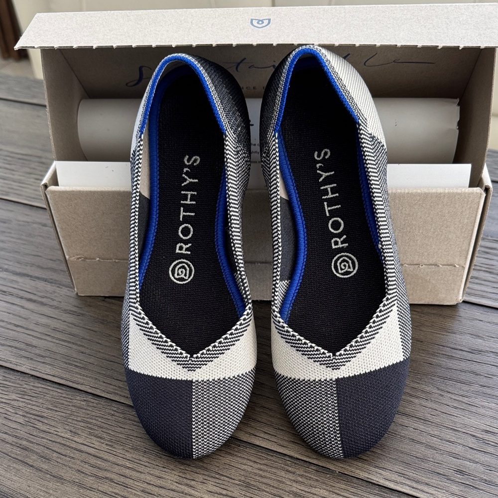 Rothy's Captoe Black Flats| EUC